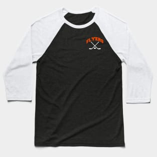 Flyers Hockey Small Logo Baseball T-Shirt